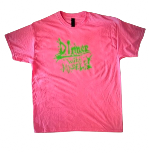 [LARGE SIZED] Hot Pink & Green Text T-Shirt