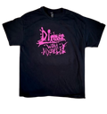 [LARGE SIZED] Black & Hot Pink T-Shirt